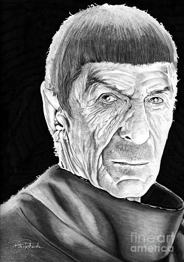 Mr Spock Drawing by Bill Richards