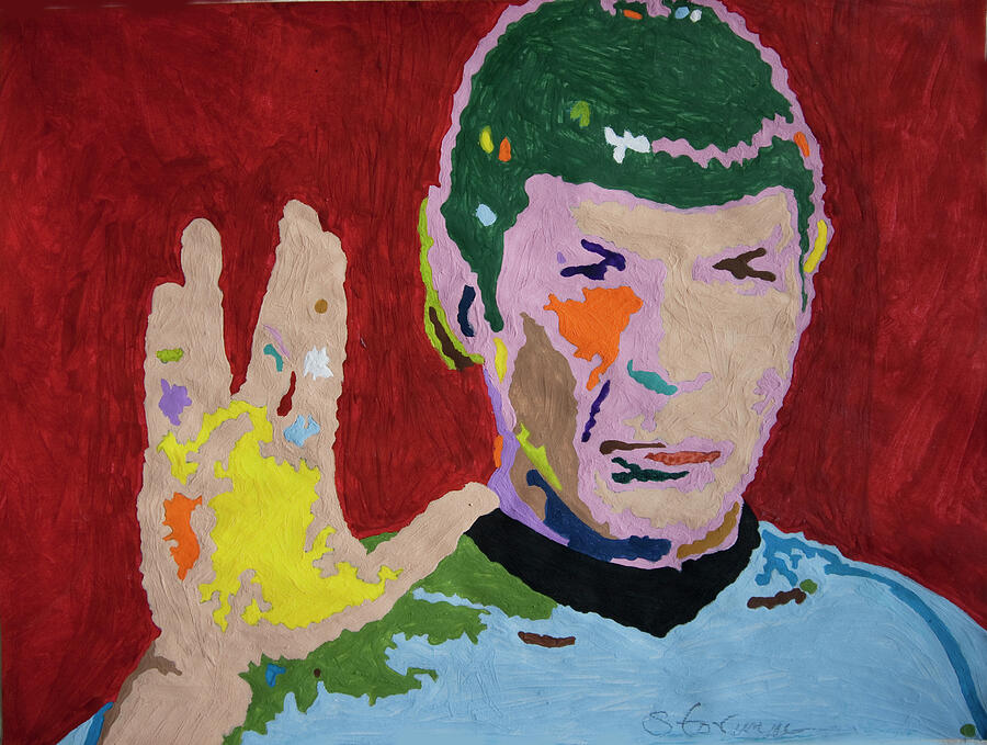Spock Painting by Stormm Bradshaw
