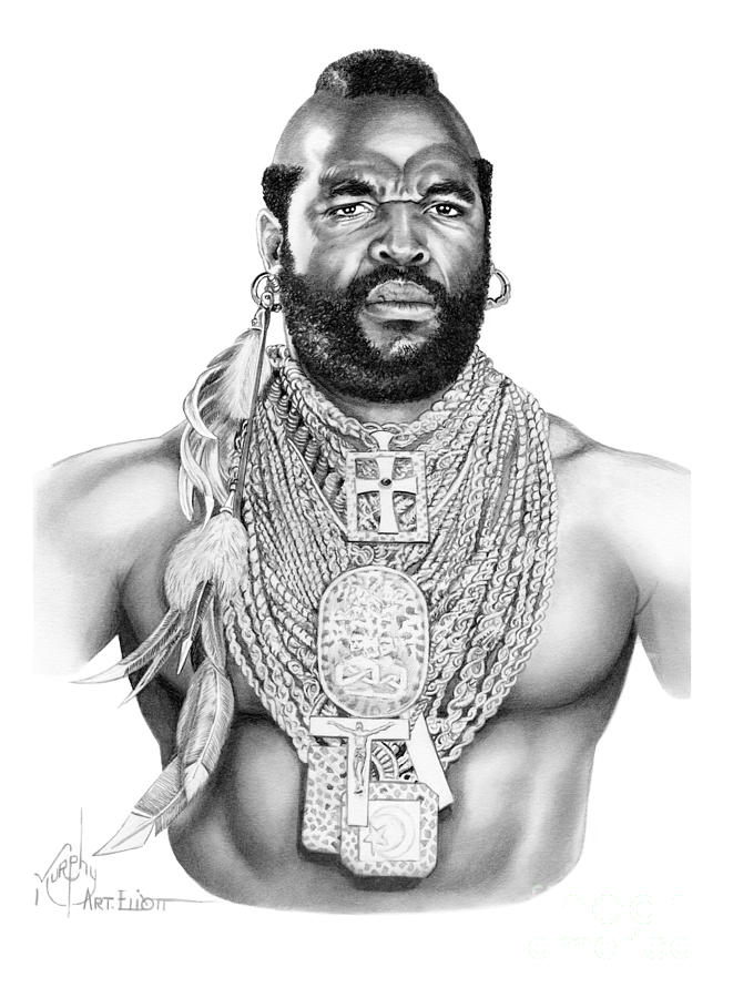 Mr T Drawing by Murphy Elliott