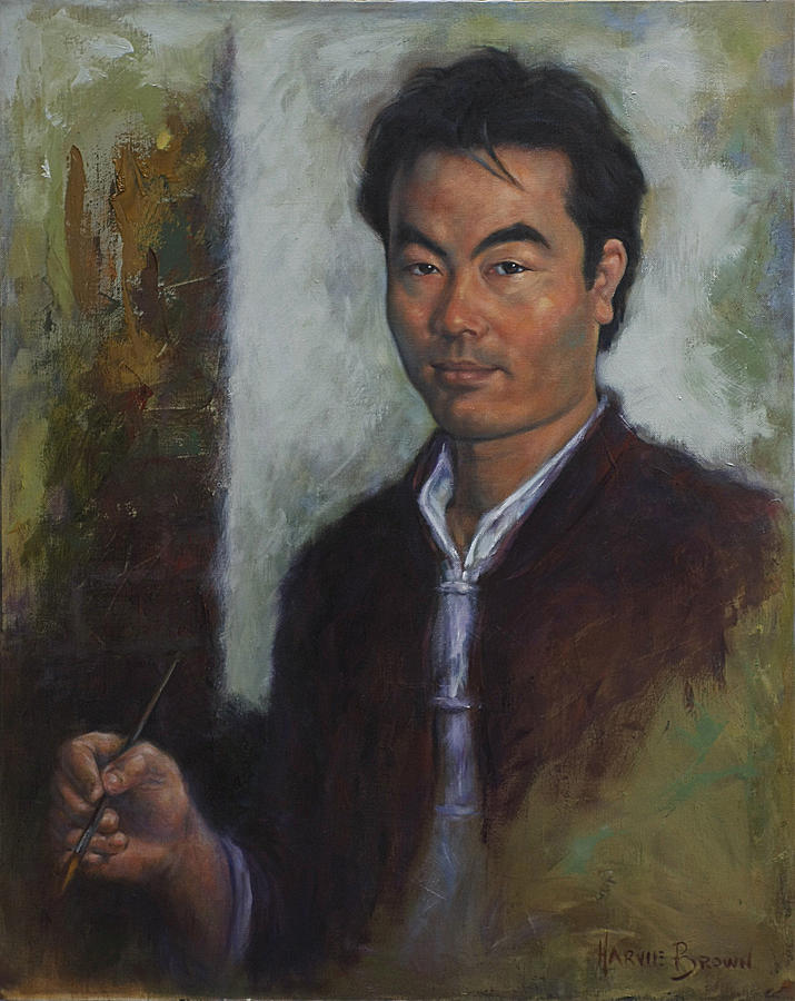 Mr Wang Painting by Harvie Brown