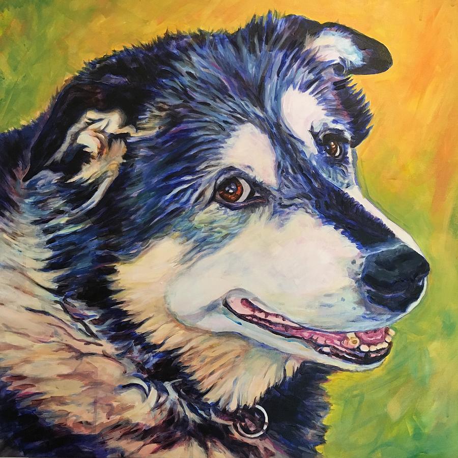 Dog Painting - Mr. Wilson by Christy Mullen