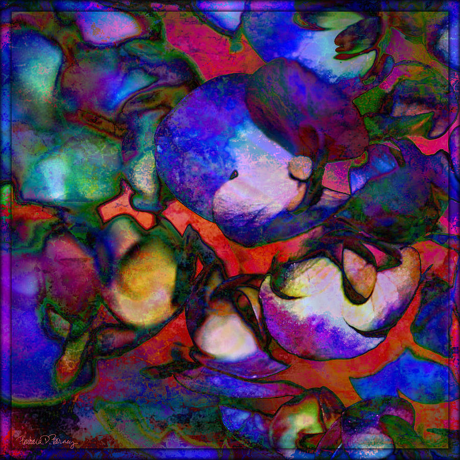 Mrs. Chagalls Hydrangeas Digital Art by Barbara Berney