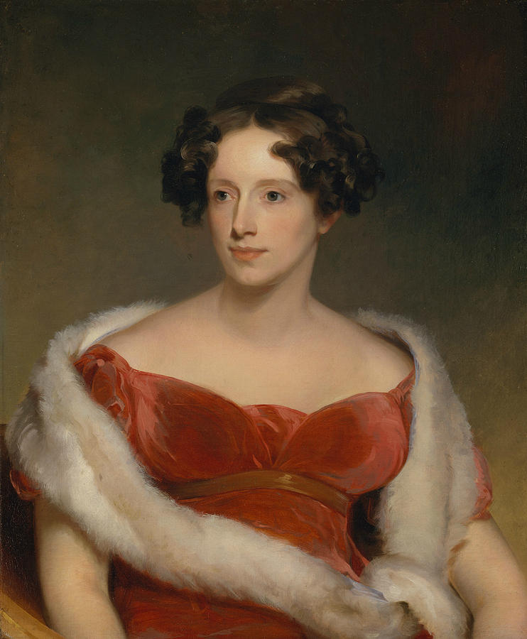 Mrs. John Biddle  Painting by Thomas Sully