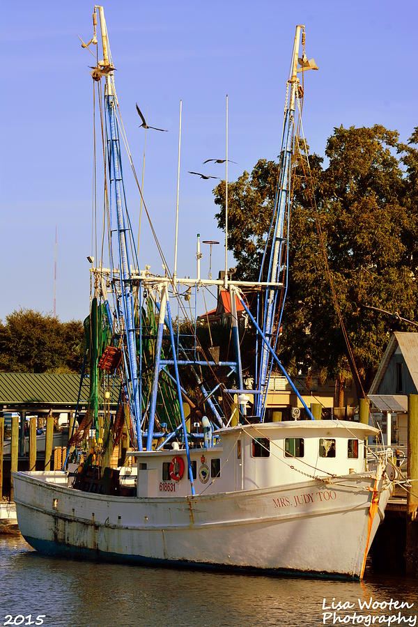 Mrs. Judy Too Shrimp Boat Photograph by Lisa Wooten