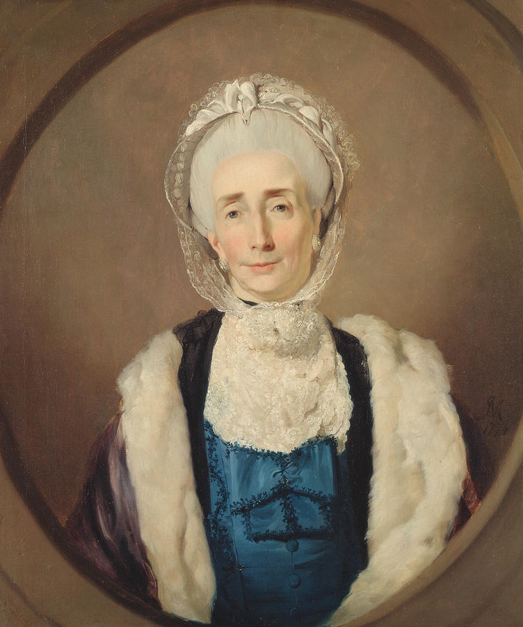 Mrs. Lushington Painting by John Hamilton Mortimer