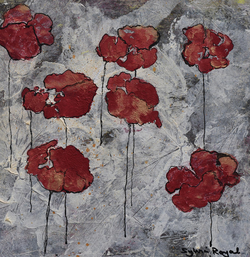 Flower Painting - Poppies by Sylvia Royal