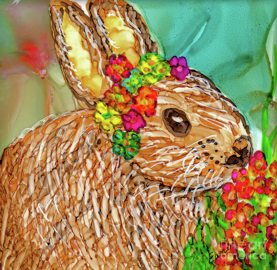 Ms. Bunny  Painting by Eunice Warfel