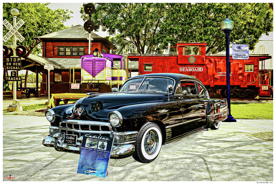 Ms Liz the 49 Cadillac Mixed Media by Rogermike Wilson