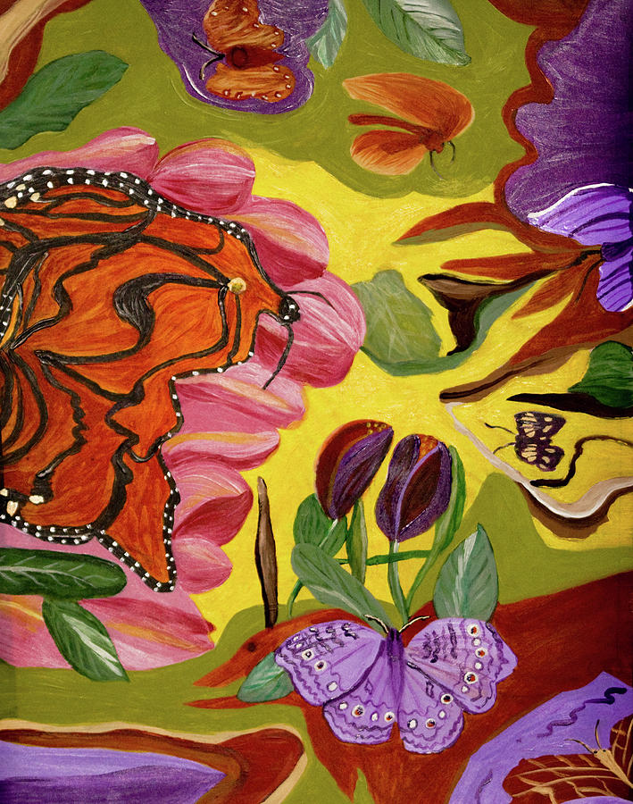 Ms Monarch Painting by Judy Huck