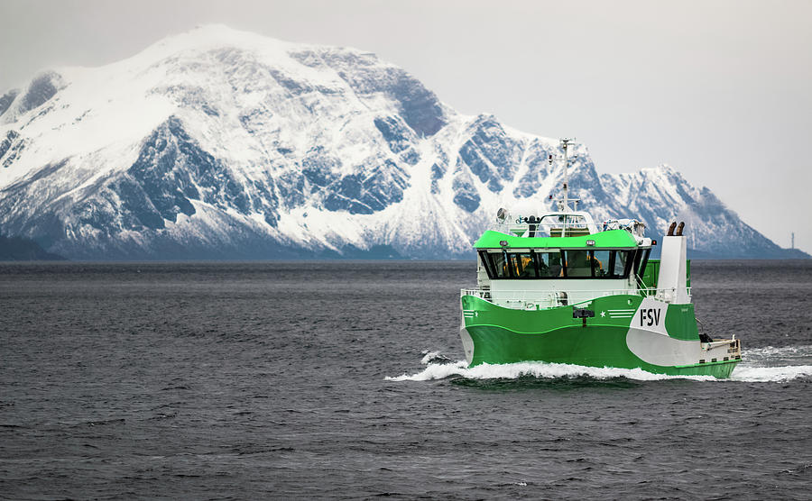 MS Multi Quality Service Ship Near Bodo Norway Photograph by Adam Rainoff