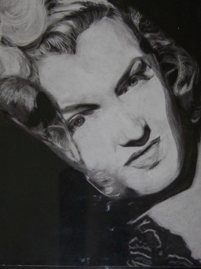 Portrait Drawing - Ms. Russell by Michael Henzel