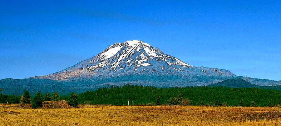 Mt Adams 2 Painting by Larry Darnell