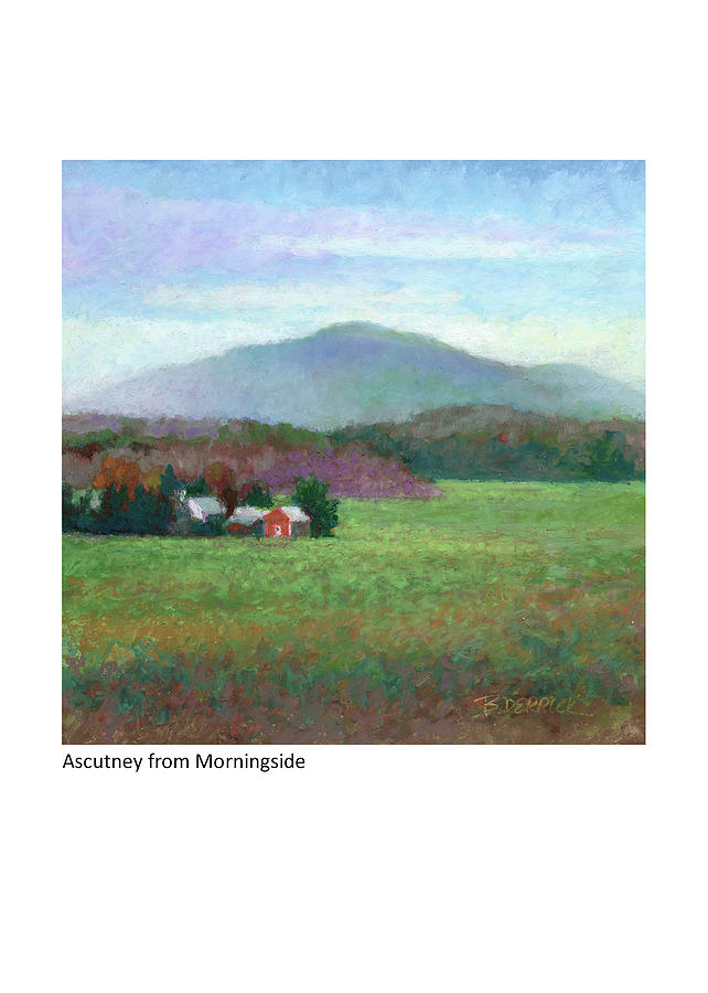 Mt. Ascutney from Morningside Pastel by Betsy Derrick