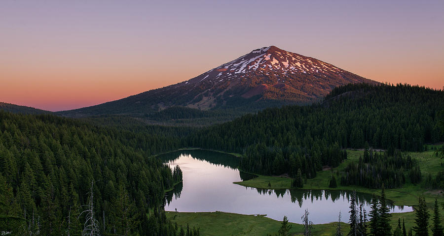 Mt. Bachelor and Todd Lake Photograph by Russell Wells