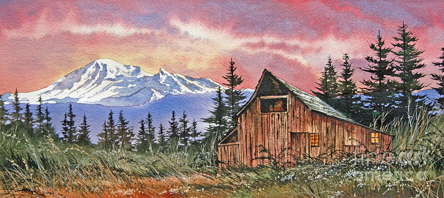 Mt. Baker Dawn Painting by James Williamson