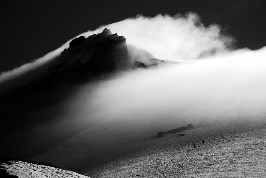 Black And White Photograph - Mt. Baker Storm by Alasdair Turner