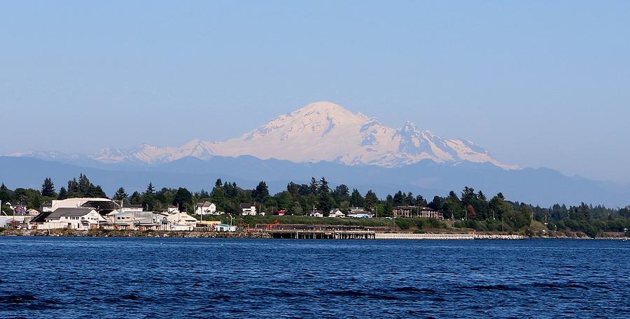 Mt. Baker - View from the Water Photograph by Christy Pooschke