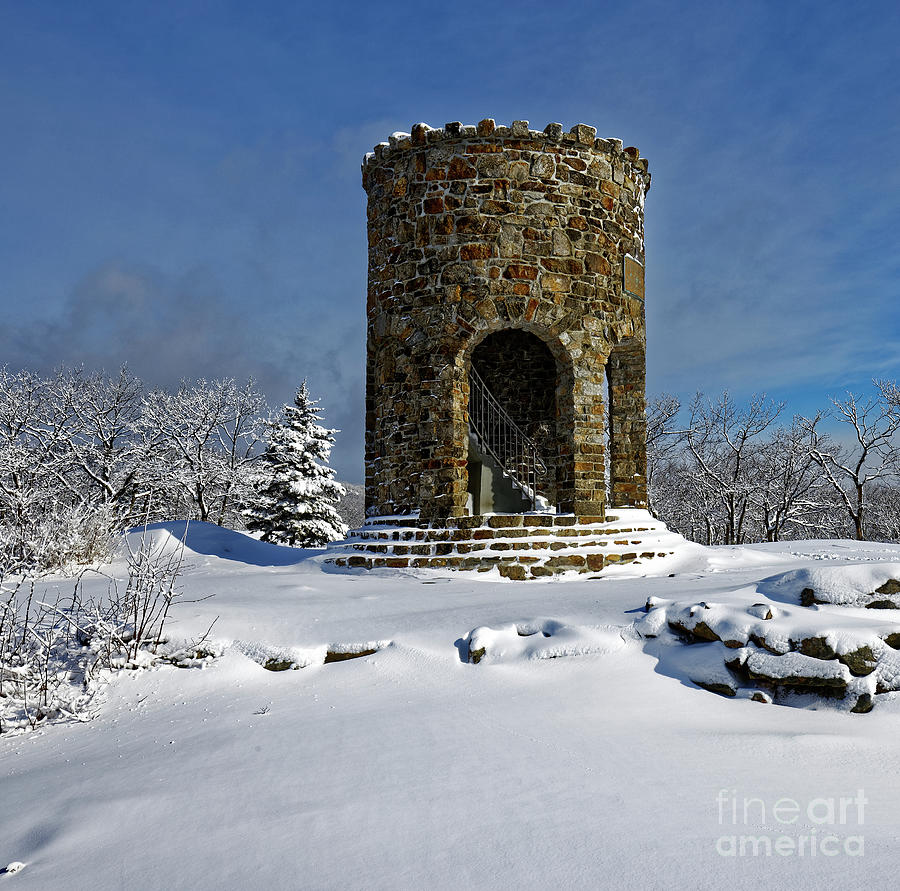 Mt. Battie tower, Camden, Maine Photograph by Kevin Shields