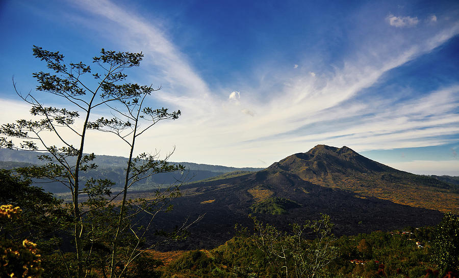 Batur Photograph - Mt Batur, an active volcano by Apurva Madia