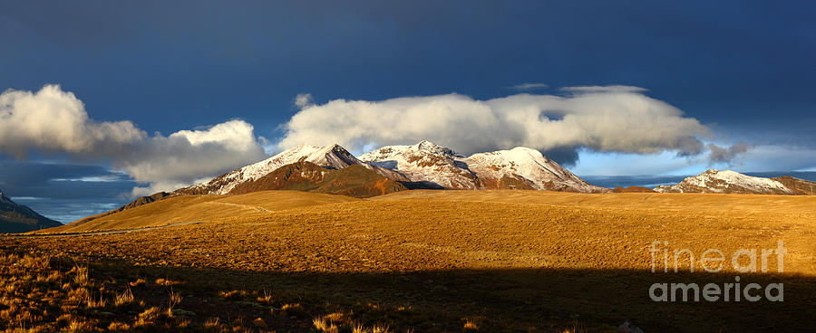 Mt Chacaltaya Panorama Photograph by James Brunker