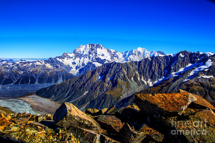 Mt Cook from Beyond Photograph by Rick Bragan