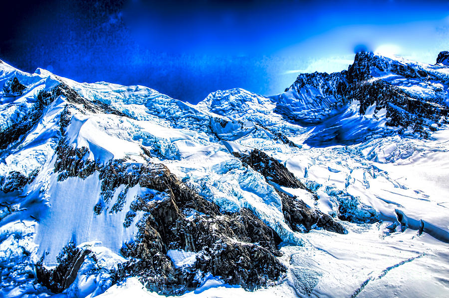 Mt. Cook Glaciers 2 Photograph by Rick Bragan