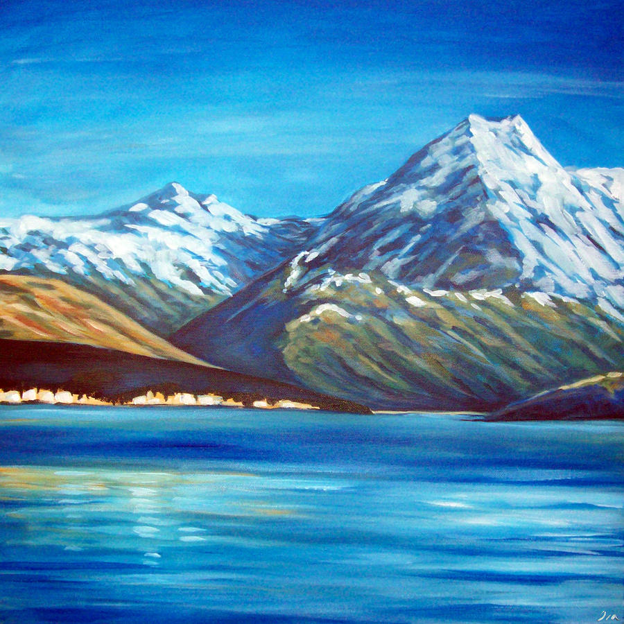 Mt Cook New Zealand Painting by Ira Mitchell-Kirk