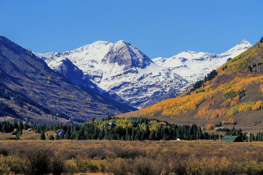 Mt Crested Butte Colorado In Autumn Photograph by Dan Sproul