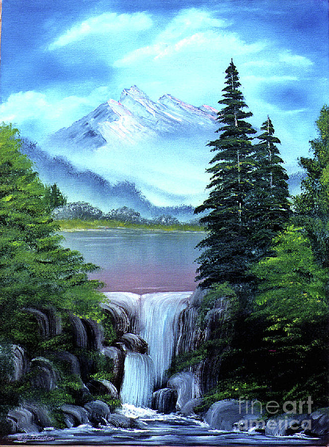 Nature Painting - Mt Fuji by Dee Flouton