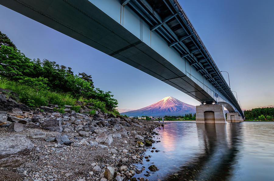 Mt Fuji - Under the Bridge Photograph by Craig Szymanski