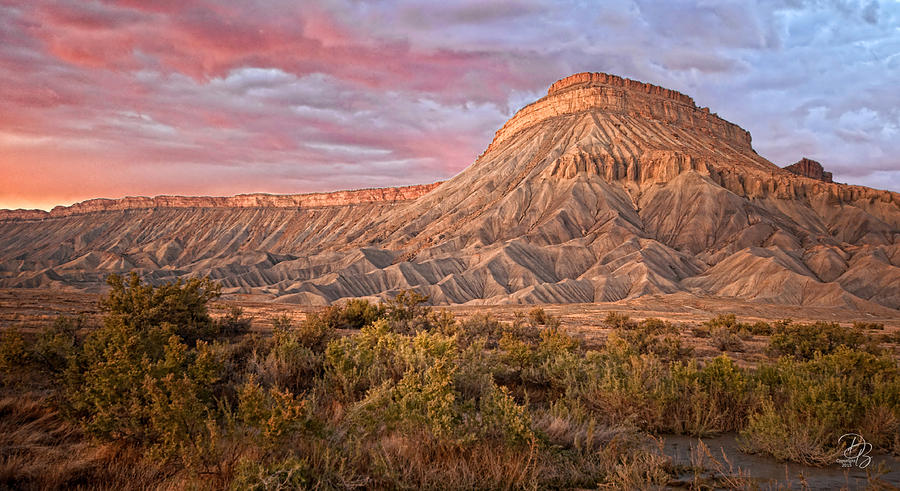 Mt. Garfield Photograph by Debra Boucher