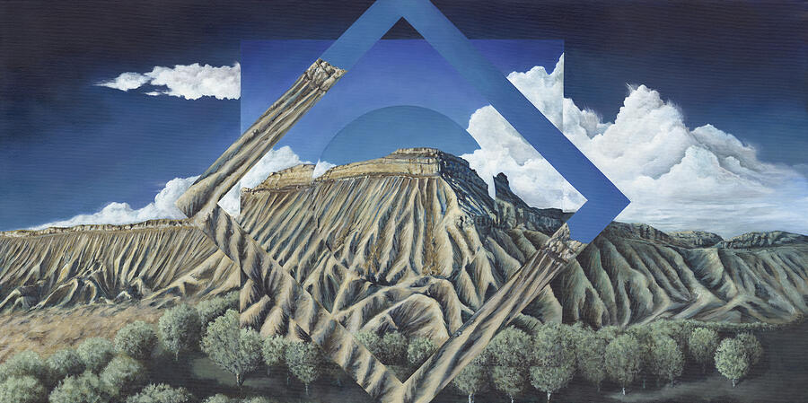 Mt. Garfield Polyscape Painting by LE Williams Mt. Garfield Polyscape Painting by LE Williams