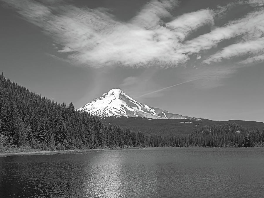 Mt. Hood and Trillium Lake - Oregon Photograph by Scott Carda