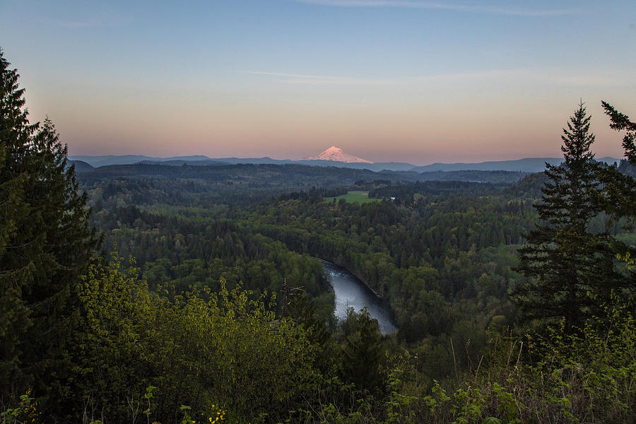 Mt Hood at Sunset in Spring Photograph by John McGraw