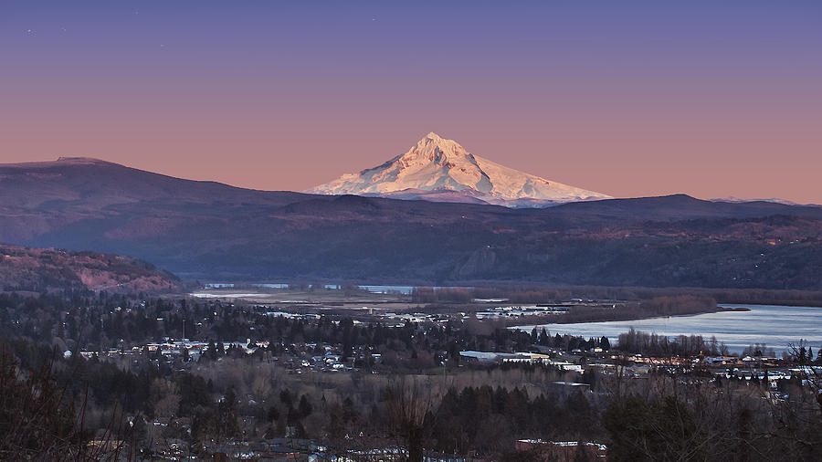 Mount Hood from Camas Photograph by John Christopher