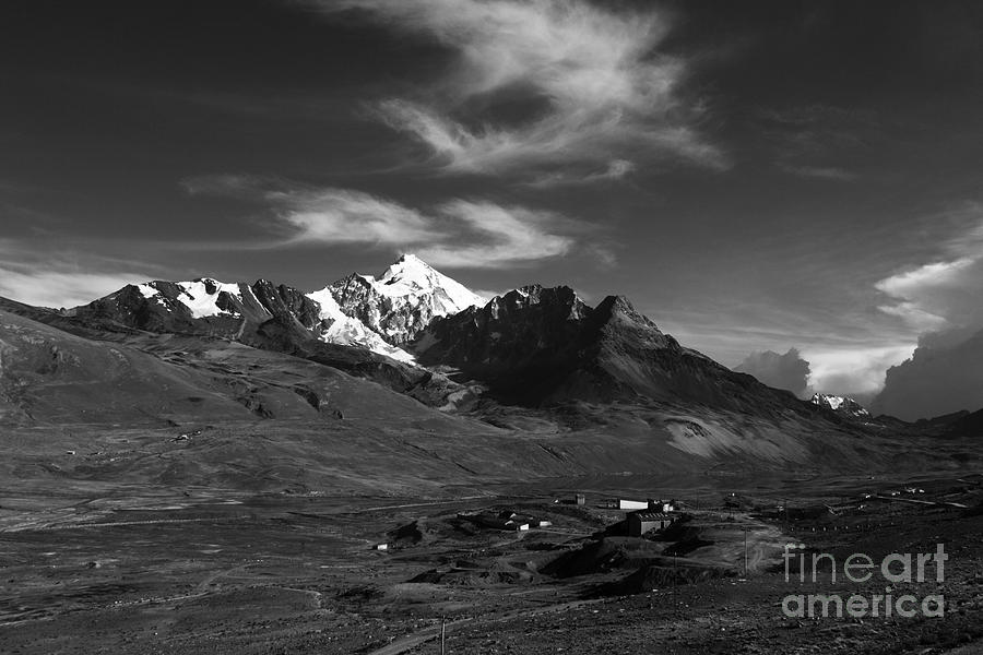 Mt Huayna Potosi and Milluni Mine Photograph by James Brunker