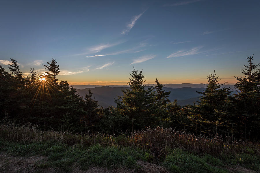 Mt Mitchell Sunset North Carolina 2016 Photograph by Terry DeLuco