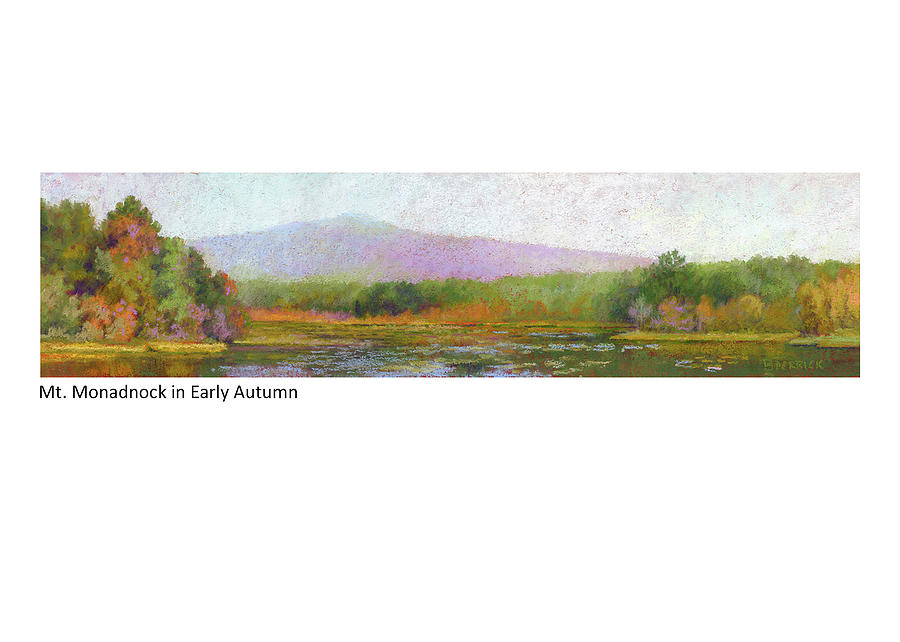 Mt. Monadnock in Early Autumn Pastel by Betsy Derrick