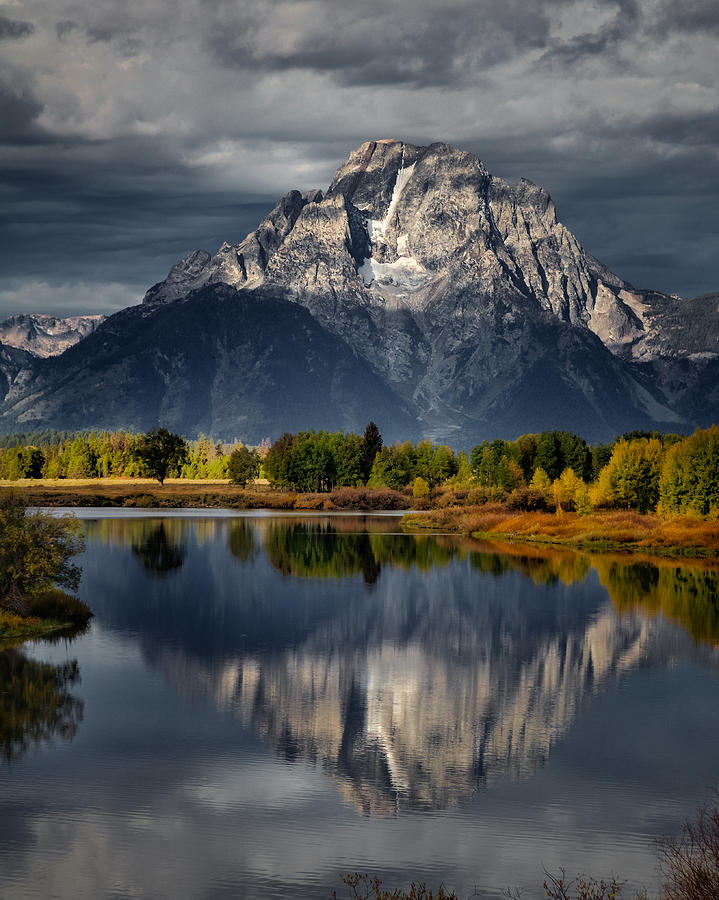 National Parks Photograph - Mt Moran Reflection by Frank Delargy