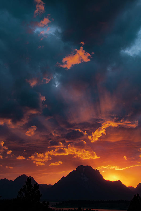 Mt Moran Sunset, Grand TetonNational Park, Wyoming Photograph by Aidan Moran