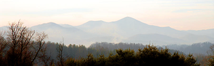 Mt. Pisgah in the Mist Photograph by Alan Lenk