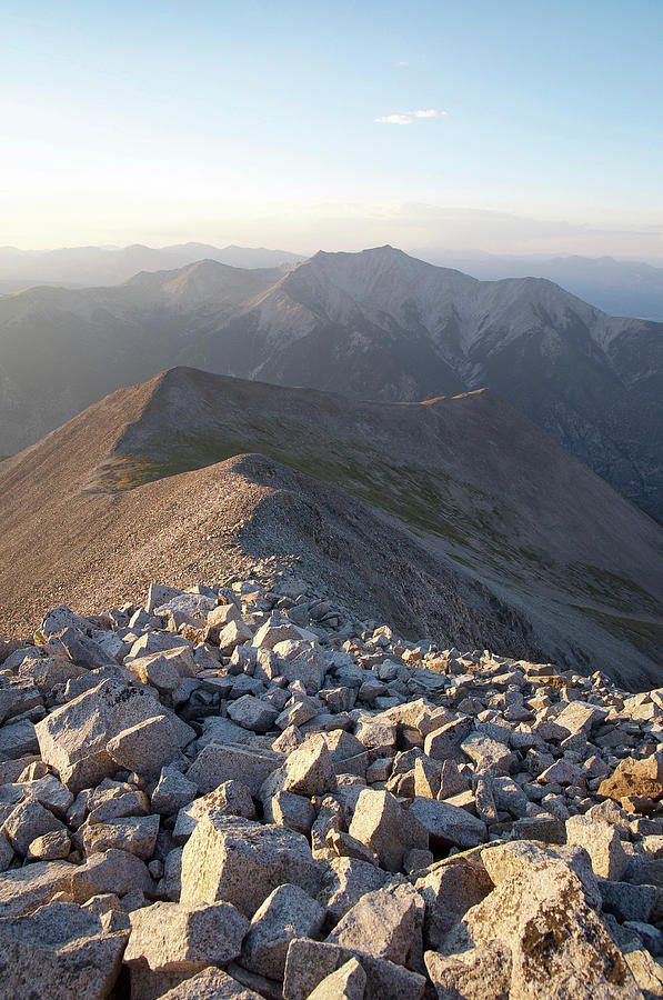 Mt. Princeton from Mt. Antero Photograph by Aaron Spong