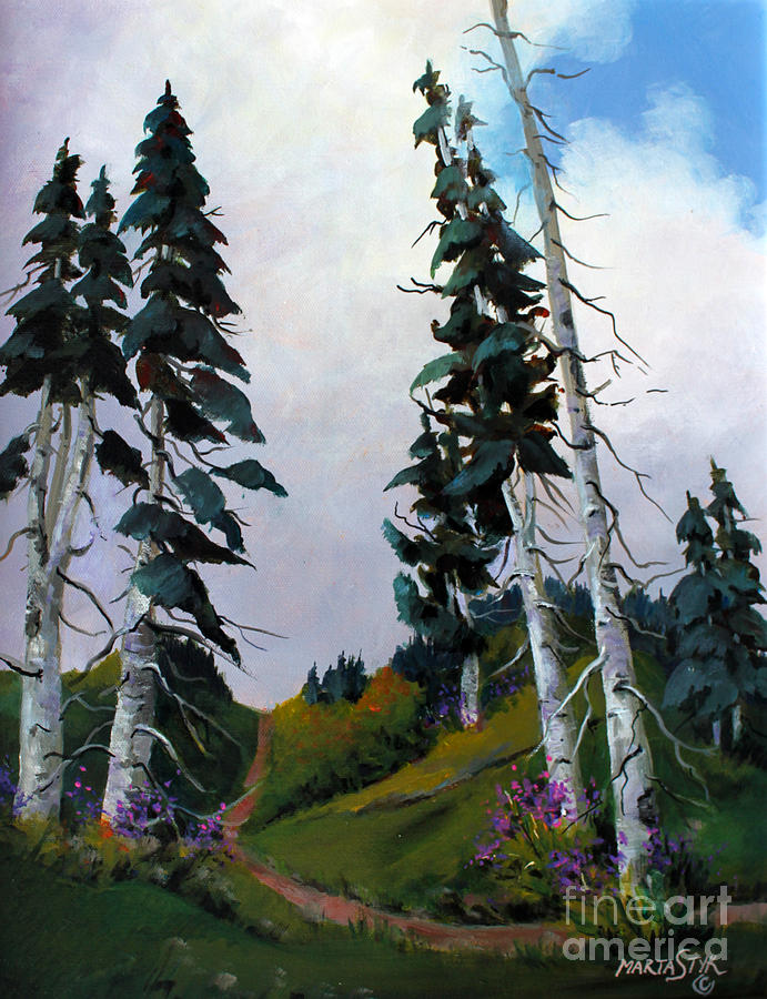 Mt. Rainier 3 Painting by Marta Styk