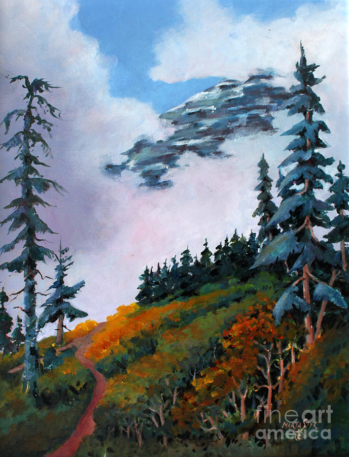 Mt. Rainier 4 Painting by Marta Styk