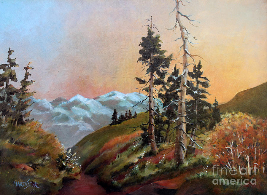 Mt. Rainier 6 Painting by Marta Styk