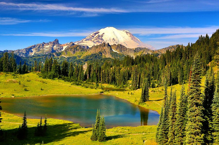 Mt. Rainier In Chinook Pass Photograph By Jesus Maldonado - Fine Art 