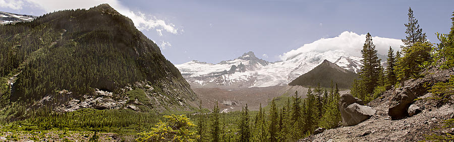 Mt Rainier Pano Photograph by Peter J Sucy