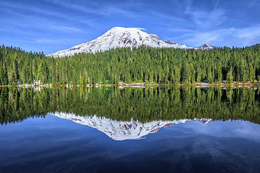 Mt. Rainier Reflection Photograph by Wick Smith - Fine Art America