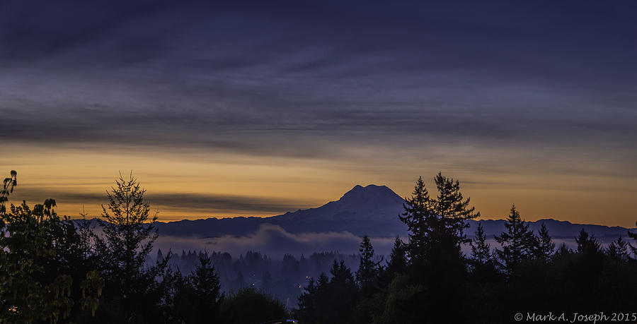 Mt. Rainier Sunrise 2 Photograph by Mark Joseph