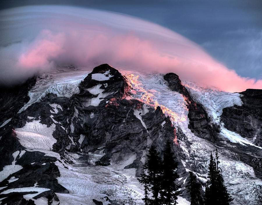 Mt Rainier Sunrise Fine Art Photograph Photograph by Greg Sigrist